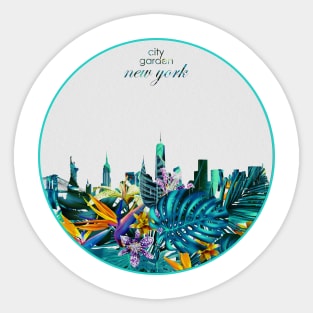 new york skyline Sticker